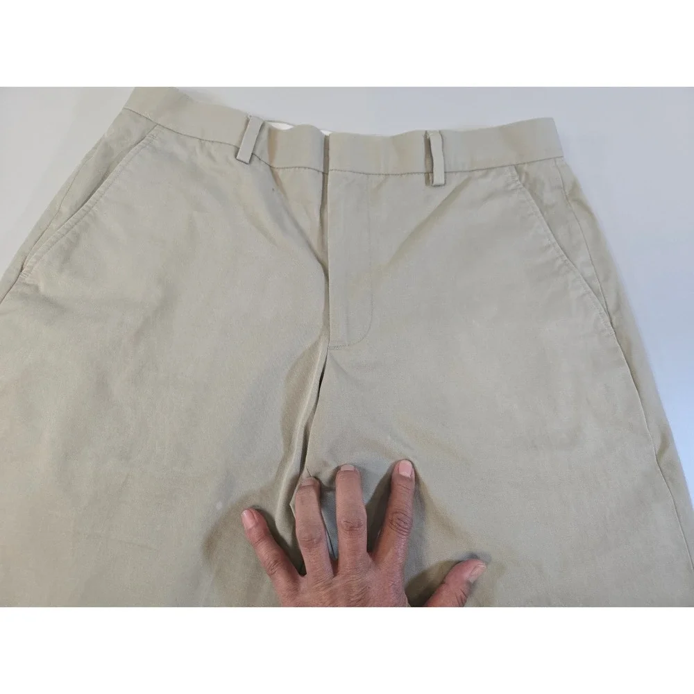 Banana Republic Modern Fit Chinos Mens 32x30 Khaki Tan Tessuti di Sondrio Cotton
